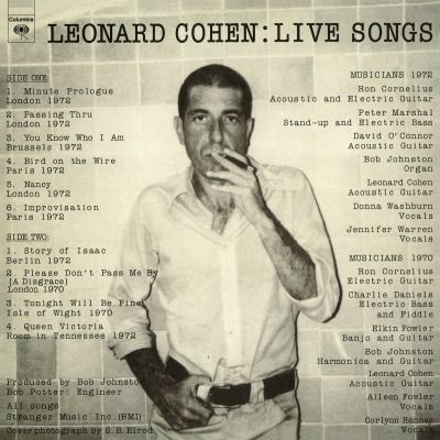 Leonard Cohen - Live Songs (Vinyl) [ LP ]