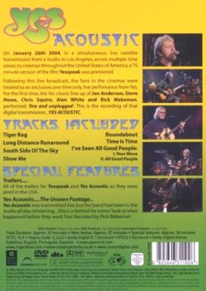 Yes - Yes Acoustic - Guaranteed No Hiss (DVD-Video)