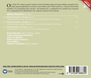 David Oistrakh - Prokofiev: Violin Concertos No.1 & 2, Violin Sonata No.2 [ CD ]