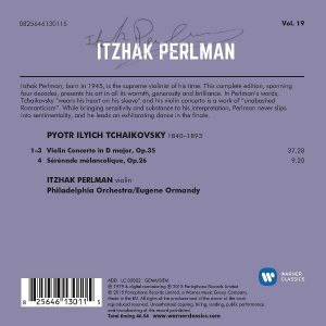 Itzhak Perlman - Tchaikovsky: Violin Concerto Op.35 & Serenade Melancolique Op.26 [ CD ]