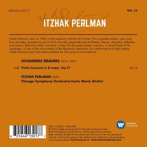 Itzhak Perlman - Brahms: Violin Concerto in D major, Op. 77 [ CD ]