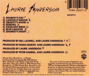 Laurie Anderson - Mister Heartbreak [ CD ]