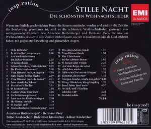 Anneliese Rothenberger - Stille Nacht - Die Schunsten Weihnachtslieder [ CD ]