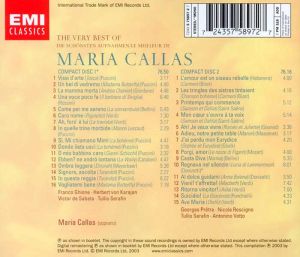 Maria Callas - The Very Best Of Maria Callas (2CD) [ CD ]