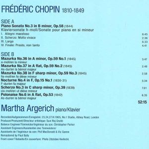 Martha Argerich - Chopin: The Legendary 1965 Recording (Vinyl)