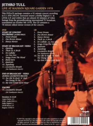 Jethro Tull - Live At Madison Square Garden 1978 (DVD with CD) [ DVD ]