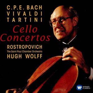 Baroque Cello Concertos - CPE Bach, Vivaldi, Tartini [ CD ]