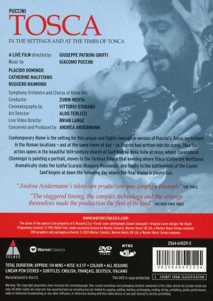 Orchestra Sinfonica di Roma della RAI, Zubin Mehta - Puccini: Tosca (Live opera film "In The Settings And The Time Of Tosca) (DVD-Video)