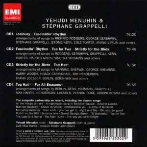 Yehudi Menuhin & Stephane Grappelli - Icon: Friends In Music (4CD Box Set)