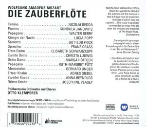 Otto Klemperer - Mozart: Die Zauberflote (The Magic Flute) (Deluxe Edition) (2CD)