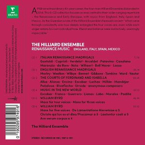 The Hilliard Ensemble - Vocal Music of the Renaissance (from England, Italy, Spain & Mexico) (6CD box set) [ CD ]