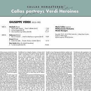 Maria Callas - Callas Portrays Verdi Heroines (Studio Recital) (Vinyl)