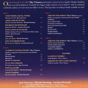Carreras, Domingo, Pavarotti - The 3 Tenors in Concert 1994 (2 x Vinyl)