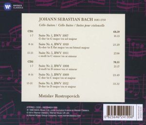 Mstislav Rostropovich - Bach: Cello Suites (2CD)