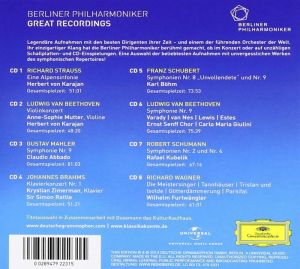 Berliner Philharmoniker - Great Recordings (8CD box) [ CD ]