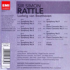 Simon Rattle - Beethoven: Complete Symphonies, Piano Concerto 1&2, Fidelio (Limited Edition) (9CD box set) [ CD ]