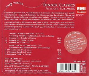 Albinoni, T. & Telemann, G. - Dinner Classics [ CD ]