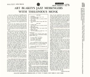 Art Blakey & Thelonius Monk - Art Blakey's Jazz Messengers With Thelonious Monk [ CD ]