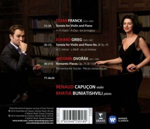 Renaud Capucon & Khatia Buniatishvili - Franck, Grieg, Dvorak: Violin Sonatas [ CD ]