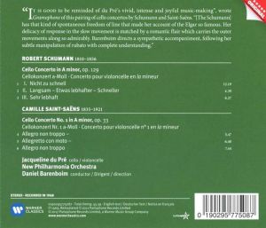 Schumann, R. & Saint-Saens, C. - Cello Concerto & Cello Concerto No.1 [ CD ]