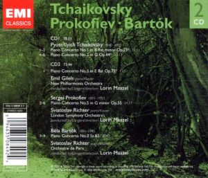 Tchaikovsky, Prokofiev, Bartok - Piano Concertos (2CD) [ CD ]