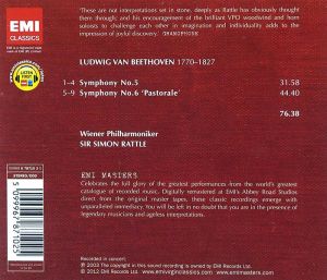 Simon Rattle - Beethoven: Symphonies No.5 & No.6 'Pastorale' [ CD ]