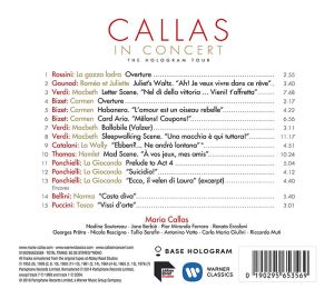Maria Callas - Callas in Concert: The Hologram Tour [ CD ]