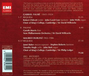 David Willcocks - Faure & Durufle: Requiem & Pavane [ CD ]