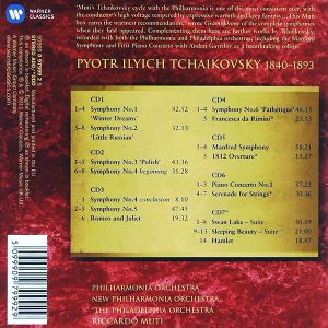 Riccardo Muti, Philadelphia Orchestra - Tchaikovsky: Complete Symphonies 1-6, Ballet Music (7CD box)