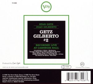 Stan Getz & Joao Gilberto - Getz / Gilberto No.2 (Live At Carnegie Hall) (CD)