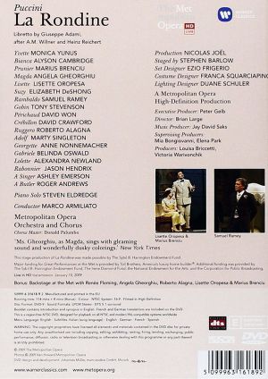 Marco Armiliato, Metropolitan Opera Orchestra and Chorus - Puccini: La Rondine (DVD-Video)