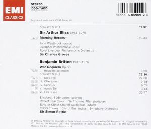 Britten: War Requiem & Bliss: Morning Heroes - Various (2CD) [ CD ]