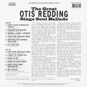 Otis Redding - Sings Soul Ballads (Vinyl) [ LP ]