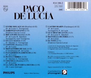 Paco De Lucia - Entre Dos Aguas [ CD ]