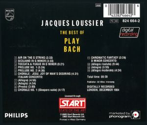 Jacques Loussier - The Best Of Play Bach [ CD ]