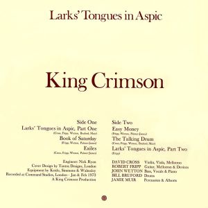 King Crimson - Larks' Tongues In Aspic (40th Anniversary Edition) (Vinyl) [ LP ]