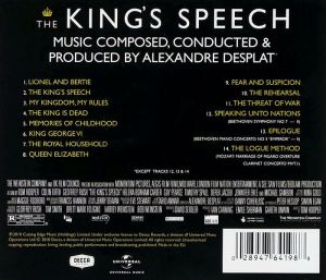 Alexandre Desplat - The King's Speech (Original Motion Picture Soundtrack) [ CD ]