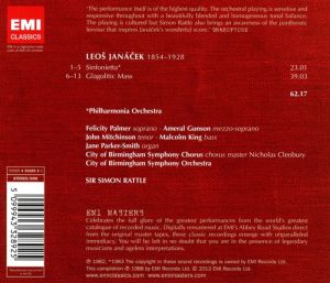 Simon Rattle, Philharmonia Orchestra - Leos Janacek: Glagolitic Mass, Sinfonietta [ CD ]