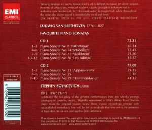Beethoven, L. Van - Popular Piano Sonatas (2CD) [ CD ]