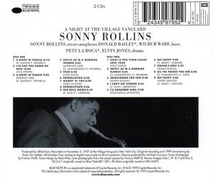 Sonny Rollins - A Night At The Village Vanguard (The Rudy Van Gelder Edition) (2CD) [ CD ]