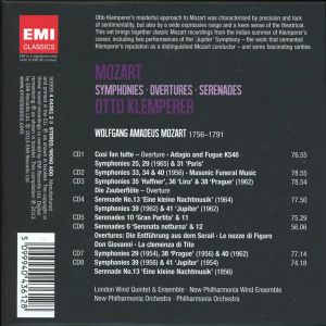 Otto Klemperer - Mozart: Symphonies, Overtures, Serenades (8CD box)