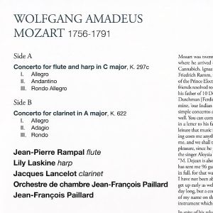 Jean-Pierre Rampal - Mozart: Concerto Pour Flute & Harpe, Concerto Pour Clarinette (Vinyl)