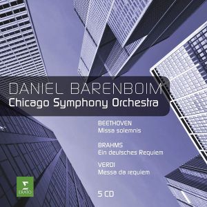 Daniel Barenboim, Chicago Symphony Orchestra - Beethoven: Missa Solemnis, Brahms: Ein deutsches requiem, Verdi: Messa da requiem (5CD box) 