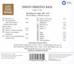 Nikolaus Harnoncourt - Bach: Musicalisches Opfer, BWV 1079 [ CD ]