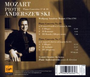 Piotr Anderszewski - Mozart: Piano Concertos No.17 & 20 [ CD ]
