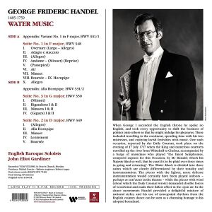 John Eliot Gardiner - Handel: Water Music (Vinyl)