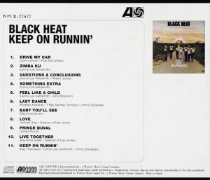 Black Heat - Keep On Runnin' [ CD ]