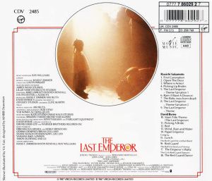 Ryuichi Sakamoto, David Byrne & Cong Su - The Last Emperor (Original Motion Picture Soundtrack) [ CD ]
