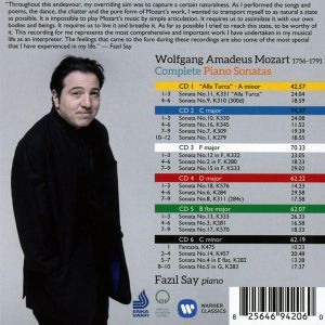 Fazil Say - Mozart: Complete Piano Sonatas (6CD box)