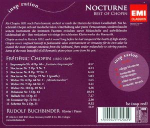 Rudolf Buchbinder - Chopin: Nocturne (Best Of Chopin) [ CD ]